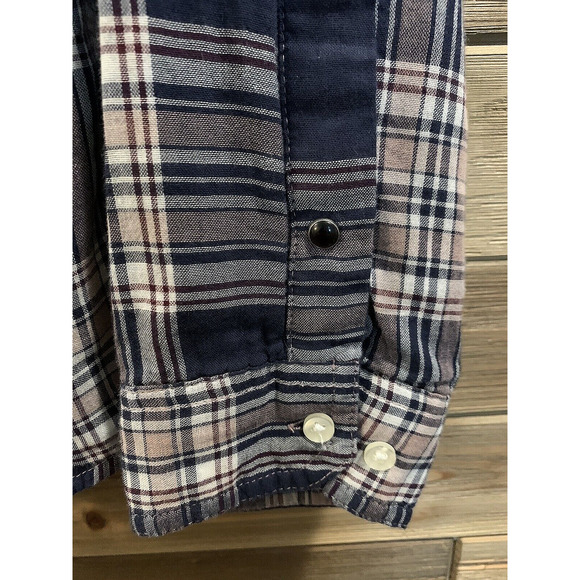 BUFFALO DAVID BITTON Plaid Long Sleeve Button-Down Casual Shirt Men's Size XL - Picture 4 of 12